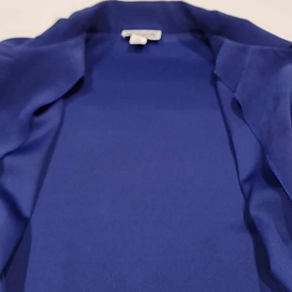 Briggs Womens Ultra Suede Unlined  Shirt Jacket Royal Blue 2X